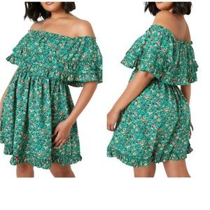 Off The Shoulder Skater Dress